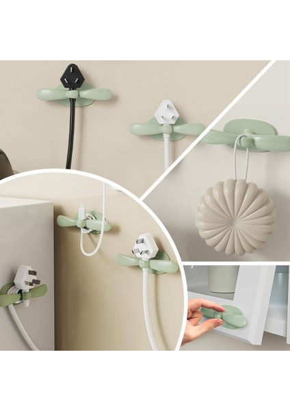 Mutfak Teli Sarıcı Ev Tel Organer Fiş Kanca Tutucu Sarma Tel Klipsli Güç Kablosu Düzenlemesi Yeşil (Yurt Dışından) fiyatları
