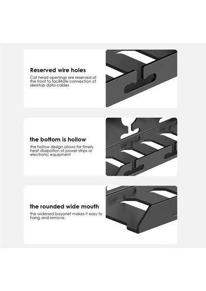 Masa Kablosu Yönetimi Metal Kablo Tepsisi Masanın Altında Kelepçe Güç Şerit Kablosu Tutucu Delme Yok Sağlam Geniş M (Yurt Dışından) fırsatları
