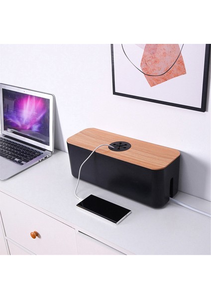 Ahşap Kablo Depolama Kutusu Güç Kablosu Depolama Kutusu Toz Geçirmez Şarj Cihazı Soket Saklama Kutusu Ev Kablosu Sarı Saklama Kutusu (Yurt Dışından) fırsatları