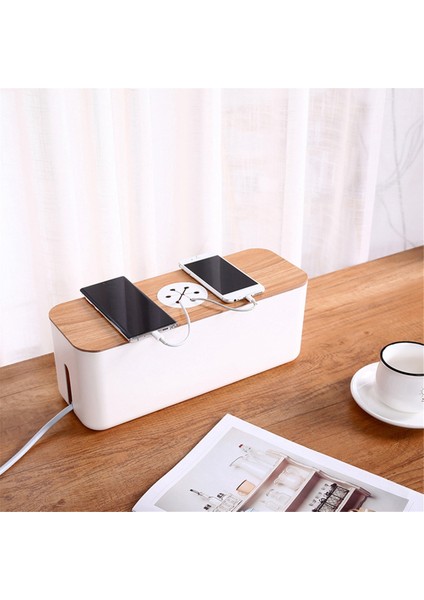 Ahşap Kablo Depolama Kutusu Güç Kablosu Depolama Kutusu Toz Geçirmez Şarj Cihazı Soket Saklama Kutusu Ev Kablosu Sarı Saklama Kutusu (Yurt Dışından) indirimleri