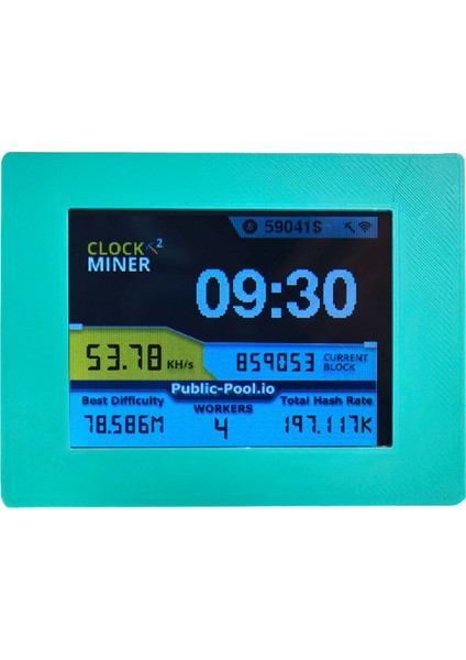Nerdminer V2 Miner 56KH/S 2,8 Inç LCD Ekran Btc Piyango Madenci Bitcoin Solo Maden Miner Miner Green (Yurt Dışından) fırsatları