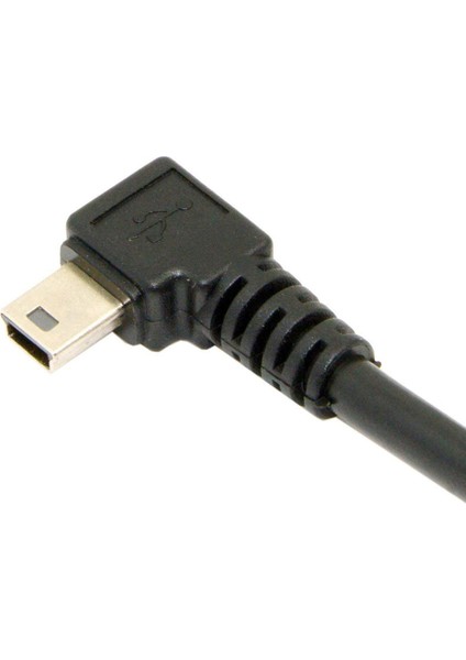 4pcs 1.8m Mini USB B Tip 5pin Erkek 90 Derecesi USB 2.0 Erkek Veri Kablosu Siyah Renk (Yurt Dışından) indirimleri