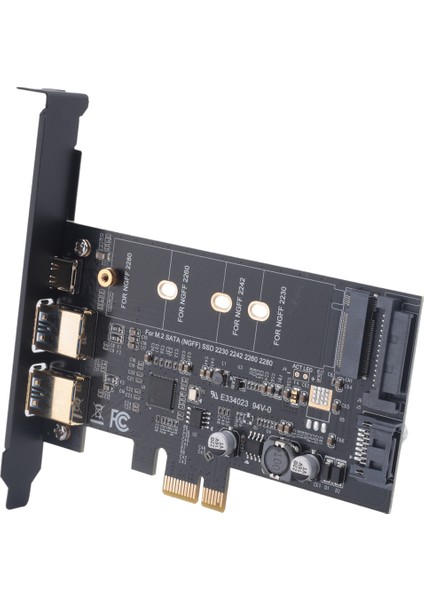 Pcı-E-Usb 3.0 Pcı Express Kartı Icler.1 USB C ve 2 USB A Bağlantı Noktaları, M.2 Nvme-Pcıe 3.0 Adaptör Kartı Braket ile (Yurt Dışından)