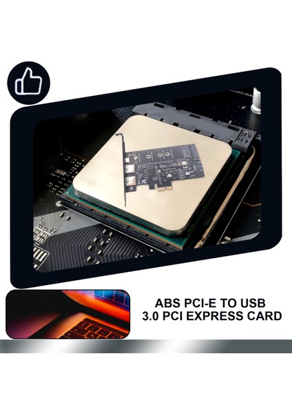 Pcı-E-Usb 3.0 Pcı Express Kartı Icler.1 USB C ve 2 USB A Bağlantı Noktaları, M.2 Nvme-Pcıe 3.0 Adaptör Kartı Braket ile (Yurt Dışından) indirimleri