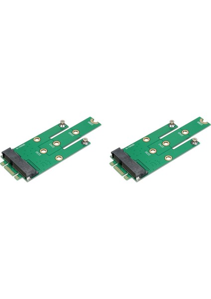 2x Msata Mini Pcı-E 3.0 Ssd-Ngff M.2 B Anahtar Sata Arayüz Adaptör Kartı (Yurt Dışından)