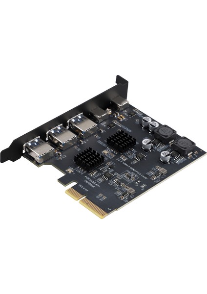 Usb3.2 Genişletme Kartı Gen2 10GBPS Pcı-E 4x Adaptör Kart Taşınabilir Tip-C Tip-A Çift Çip Kart, A (Yurt Dışından) fiyatları