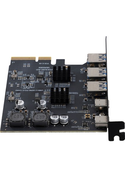 Usb3.2 Genişletme Kartı Gen2 10GBPS Pcı-E 4x Adaptör Kart Taşınabilir Tip-C Tip-A Çift Çip Kart, A (Yurt Dışından) modelleri