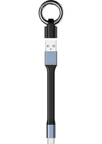 Mini 3A USB Tip-C Hızlı Şarj Veri Kablosu Taşınabilir Keychain Qc 3.0 USB Tip C Tip C USB Cihazları Için Kısa Kablo, A (Yurt Dışından) fiyatları