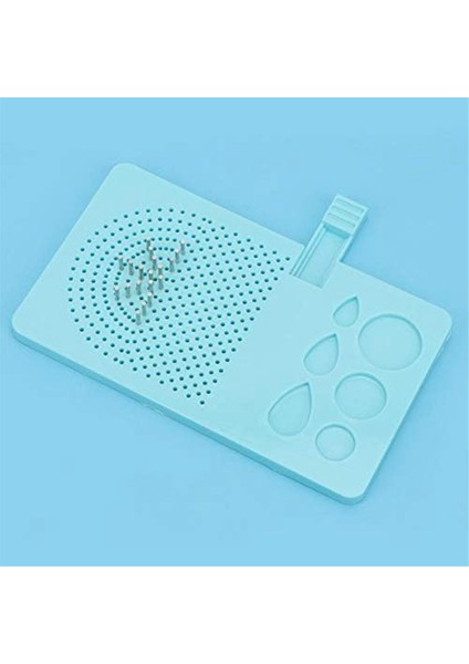 Kılavuz Quilling Tahtası Taşınabilir Quilling Düğme Tahtası Kağıt Izgara Kılavuzu Pimli Depolama Kutusu Mavi Disk (Yurt Dışından) modelleri