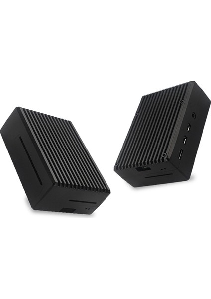 Raspberry Pi 4 Metal Kabuk Pasif Soğutma Kılıfı Için Alüminyum Alaşım Kılıfı Raspberry Pi 4 Model B Siyah (Yurt Dışından)