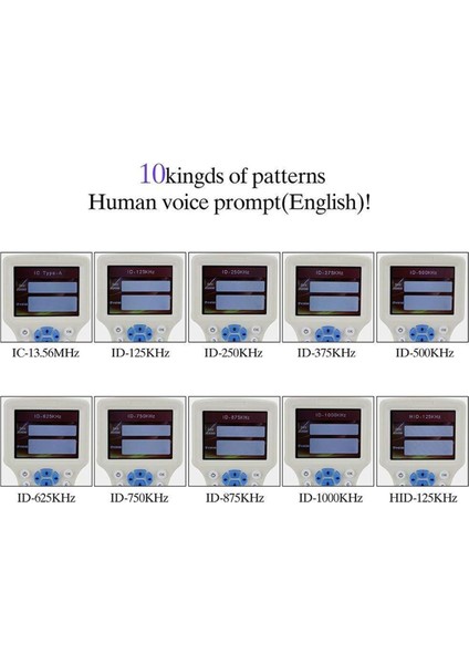 Gelişmiş Rfıd Kart Okuyucu Burner: Ic/ıd Ingilizce 10 Frekanslı Rfıd Decoder 125KHZ Için El Taşıyıcı Nfc Tarayıcı 13.56MHZ Kartlar (Yurt Dışından) indirimleri