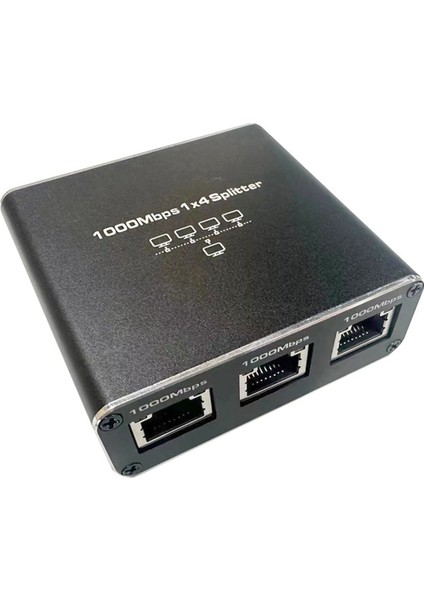 Gigabit Ethernet Splitter 1&#39;de 1 Out 1000MBPS Internet Kablosu Ayrıştırıcı 1 Ila 4 RJ45 Ağ Splitter Cat5/6/7 Için (Yurt Dışından)