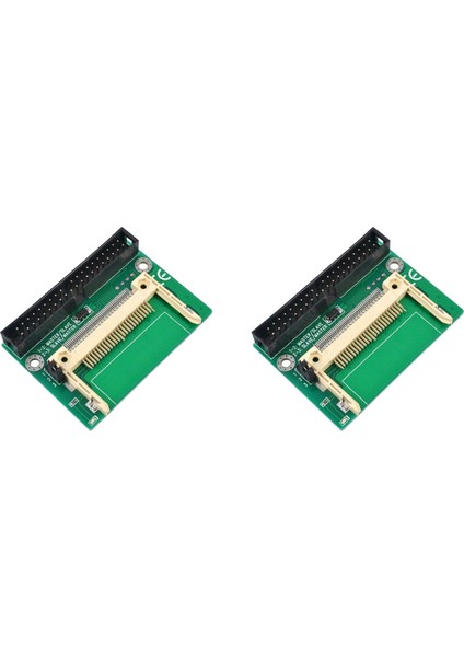 2x Cf Kart Ila 3.5 Inç Ide Erkek Adaptör Kompakt Flaş Bellek Diski 40 Pin 3.5 Inç Masaüstü Pata HDD Dönüştürücü (Yurt Dışından)