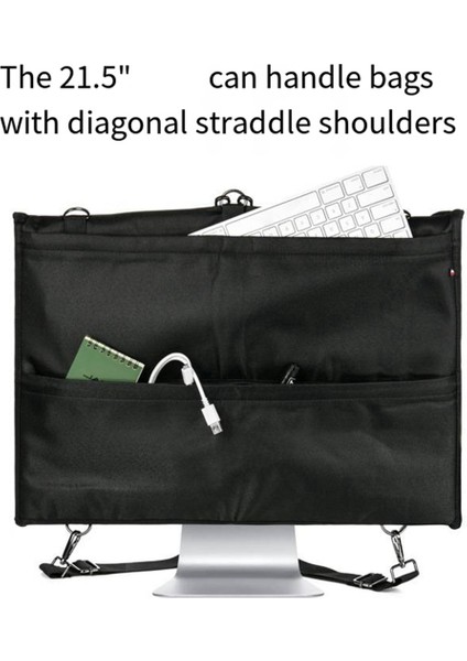Masaüstü Bilgisayar Tozu Kapağı Imac Ekranı Için Taşıma Çantası 21.5-In, All-In-One Naylon Sap Koruyucu Kılıf (Yurt Dışından) fırsatları