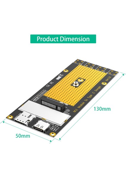 M.2 Ngff B Anahtar 3g/4g/5g Modülü Tip C Ağ Adaptörü Yükseltici Kartı Desteği RM500Q RM500U GM800 SIM8200 (Yurt Dışından) indirimleri