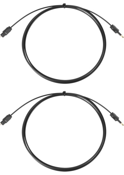 2x 2m Mini 3,5mm Fiş Dijital Optik Kablo Spdıf Optik Fiber Hattı (Yurt Dışından)