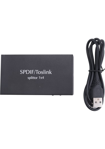 Dijital Optik Audio 1x4 Ayrıştırıcı Dijital Spdıf Toslınk Optik Fiber Audio Dinlatıcı 1 Arada 4 Out Alüminyum Alaşım (Abd Fişi) (Yurt Dışından) fiyatları