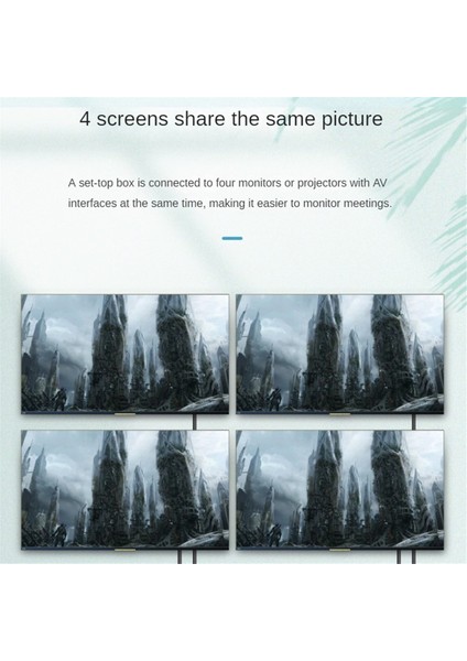 Av Bileşen Video Audio Splitter 1 In 4 Out, 4-Yollu Rca/ypbpr Bileşen Video L/r Ses Av Av Av Splıther DVD Hdtv Abd Fişi (Yurt Dışından)