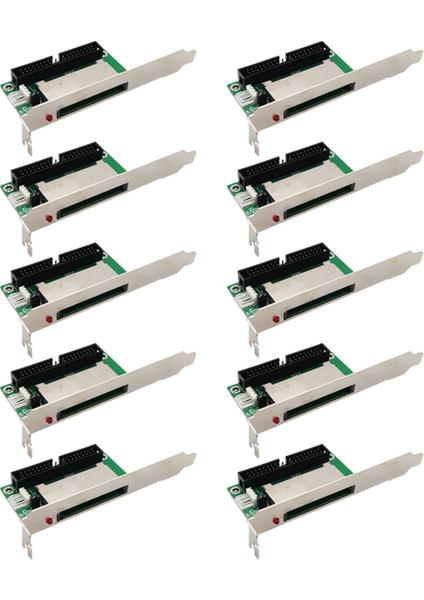 10PCS 40 Pimli Cf Kompakt Flaş Kartı 3,5 Ide Dönüştürücü Adaptörü Pcı Braketi Arka Panel (Yurt Dışından)