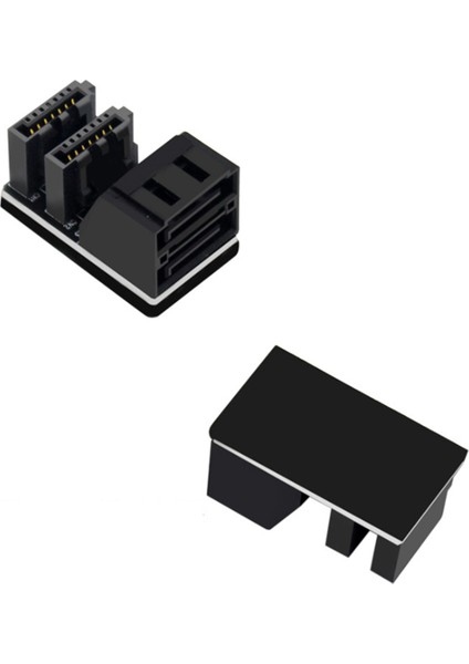 10 Adet Çift Sata 7pin Dişi Ila Çift 7pin Erkek 90 Derece Açılı Adaptör Anakart Sata Adaptörü Masaüstü SSD HDD (Yurt Dışından) fırsatları