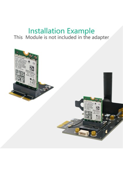 M.2 Ngff E-Key&#39;den E- Anahtar Dönüştürme AX200/201/210 Wifi Kart Dikey Kurulum Için Adaptör Kartı (Yurt Dışından) indirimleri