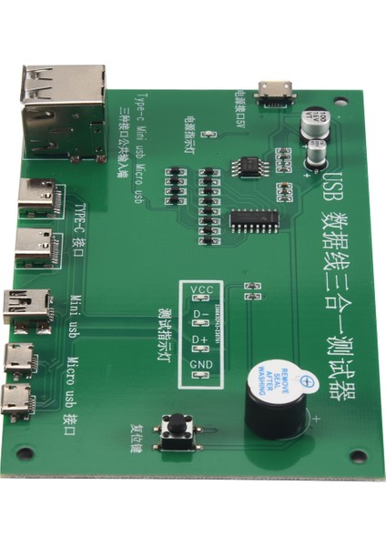 3&#39;ü 1 USB Kablo Triad Test Cihazı Şarj Kablo Test Kartı Tpye-C Mini USB Miniusb Pcb Kart Veri Tel Test Fikstürü (Yurt Dışından)