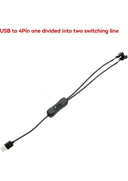 USB Ila 3 Pimli / 4 Pimli Pwm 5V USB Kılıf Fan Güç Adaptör Kablo Kılıfı Fan Adaptör Kablosu Kapalı Anahtar (Yurt Dışından) fiyatları