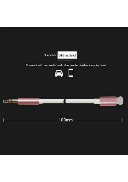 Iphone5 ve Üst Modeller ve Ipad-Rose Altın Için 3,5 mm Aux Kablosuna Kadar Araba Elması Için iPhone Aux Aux Cord Aux Aux Kablosu (Yurt Dışından) fırsatları