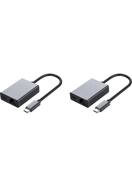 Google Tv Için 2x 4K USB Dock Adaptörü USB C Ethernet USB C - Ethernet Adaptör Fişi ve Oynat Pd Şarjı (Yurt Dışından) fiyatları