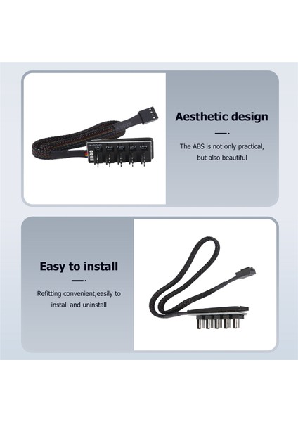 Ana Bilgisayar Pc Soğutucu Fan Güç Kablosu 1 Dişi - 5 Erkek 4pin Soket Fan Hub 4pin Pwm Soğutma Fanı Için (Yurt Dışından) modelleri