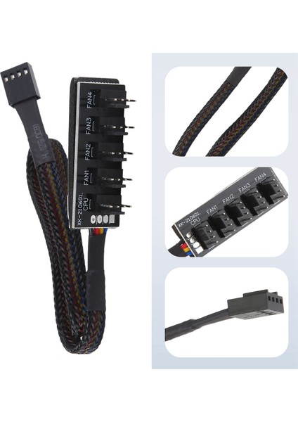 Ana Bilgisayar Pc Soğutucu Fan Güç Kablosu 1 Dişi - 5 Erkek 4pin Soket Fan Hub 4pin Pwm Soğutma Fanı Için (Yurt Dışından) indirimleri