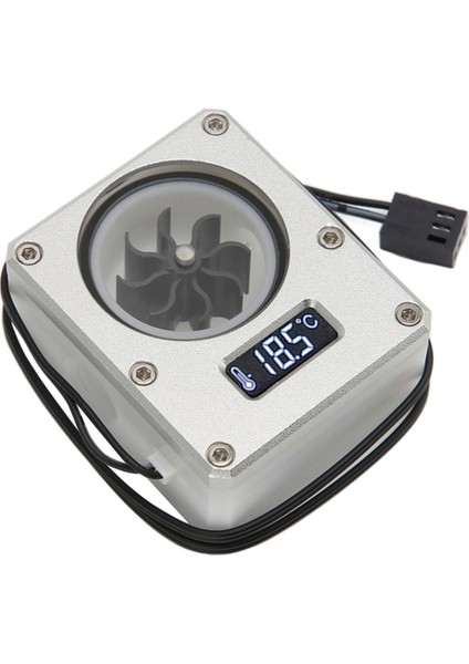 Pc Su Soğutma Akışı Ölçer Göstergesi 12V Küçük 3pin Arayüz G1/4 Iplik Pom Pas Geçirmez Bilgisayar Akış Ölçer Gümüş (Yurt Dışından)