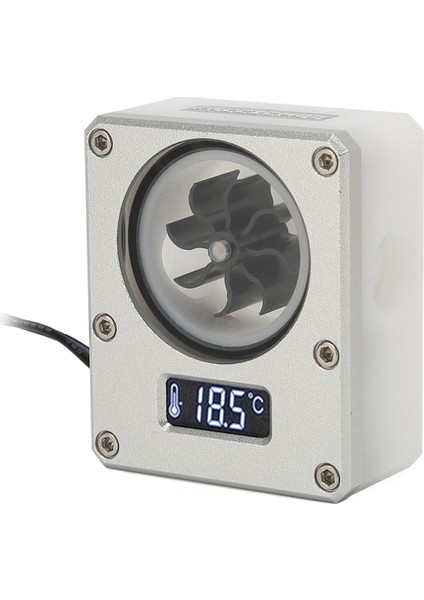 Pc Su Soğutma Akışı Ölçer Göstergesi 12V Küçük 3pin Arayüz G1/4 Iplik Pom Pas Geçirmez Bilgisayar Akış Ölçer Gümüş (Yurt Dışından) fırsatları