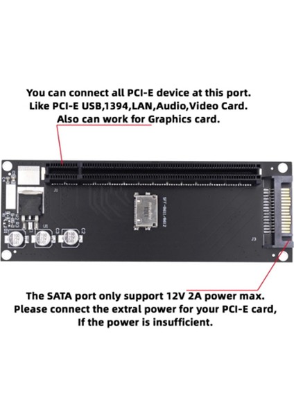 Pcıe&#39;den SFF-8611 Adaptörüne, Oculink SFF-8611-PCIE Pcı-Express 16X 4x Adaptörü, Anakart Grafikleri Için Sata Güç Bağlantı Noktasına Sahip (Yurt Dışından) indirimleri
