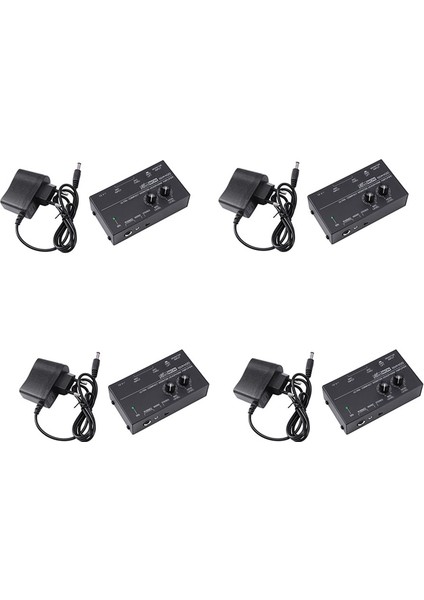 4x MA400 Kulaklık Önsözü Mikrofon Preampifikatör Kulaklık Önsözü Kişisel Monitör Mikseri, Ab Fişi (Yurt Dışından)