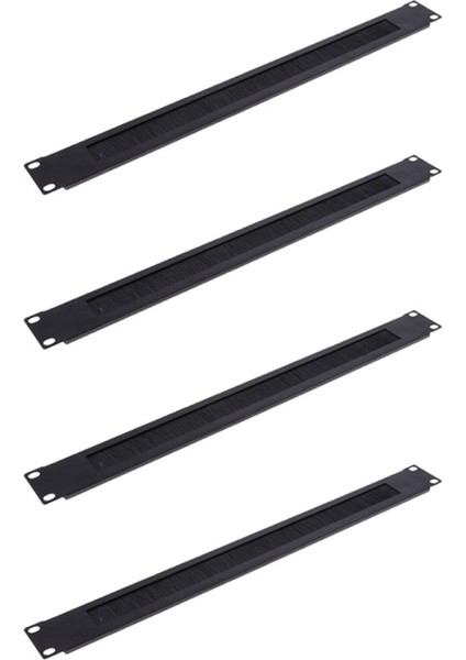 4pcs 1u 19INCH Raf Montaj Boşaltma Plakası Raf Montaj Boş Ağ Fırçası Panel Sunucusu Kablo Kablo Yönetimi (Yurt Dışından)
