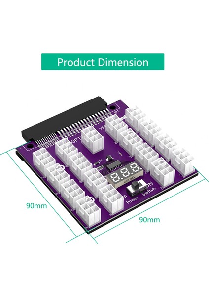 Atx 17 x 6pin Güç Kaynağı Breakout Tahtası Adaptör Dönüştürücü 12V Ethereum Btc Madenciliği (Yurt Dışından) indirimleri