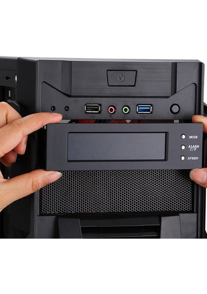 5.25 Inç Fan Hız Denetleyicisi Bilgisayar Kılıfı Fan Termostat Sürekli Takvim Ekran Drive Bay Bilgisayar Kılıfı (Yurt Dışından) modelleri