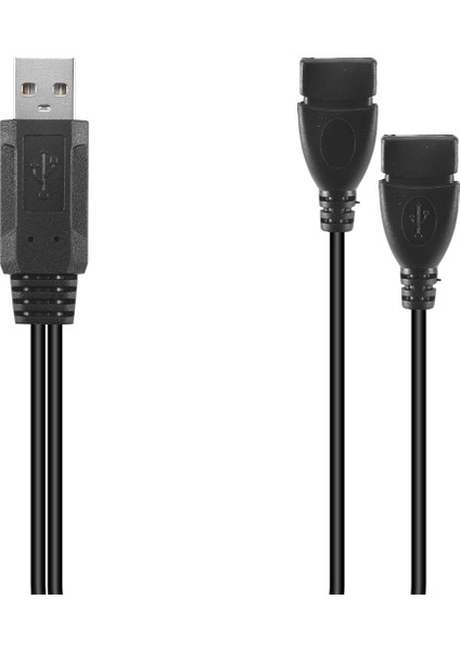 USB 2.0 Erkek Ila 2 Çift USB Dişi Jack Y Splitter Hub Güç Kablosu Adaptör Kablosu (Yurt Dışından) fiyatları