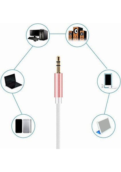 Iphone Aux Cord Aux Aux Kablosu Araba Apple Için Iphone5 ve Üst Modeller ve Ipad-Rose Gold Için 3,5 mm Aux Kablosu (Yurt Dışından) indirimleri