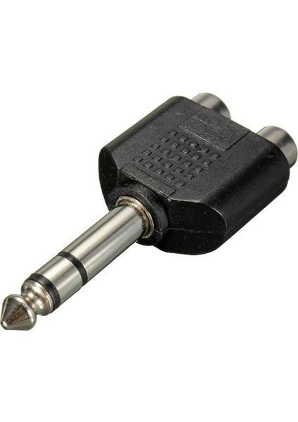 3x 6.35MM 1/4 Inç Erkek Stereo Ila 2 Çift Rca Dişi Y Splitter Ses Adaptör Dönüştürücü (Yurt Dışından) modelleri
