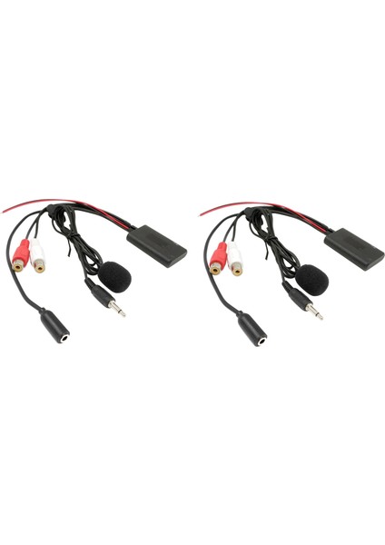 2x Evrensel Araba Radyosu 3.5mm Rca Audio Aux Giriş Bluetooth Mikrofon Kablosu Mazda Için Nissan Için Hyundai Için Pioneer Için (Yurt Dışından)