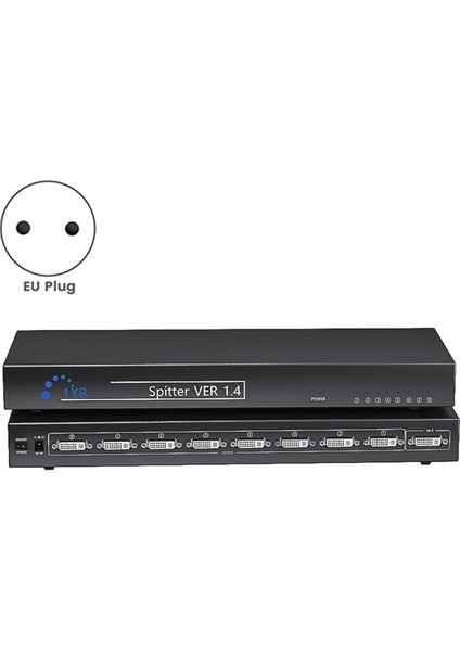 Splitter 8 Port DVI Splitter 1 8 Out DVI Sharer Splitter 1&#39;de 8 Out DVI Splitter Ab Fişi (Yurt Dışından) fiyatları