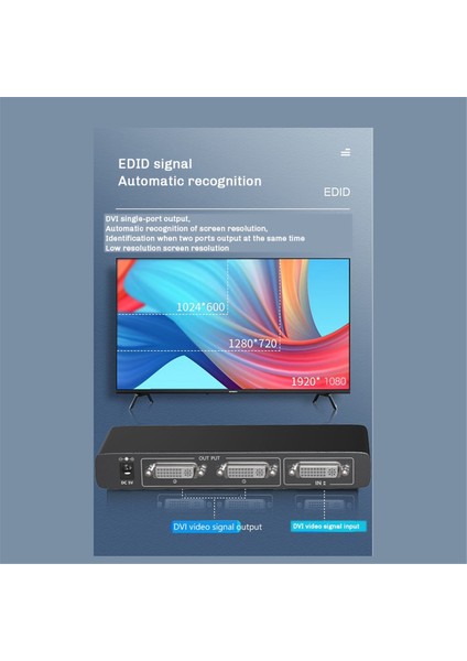 Splitter 8 Port DVI Splitter 1 8 Out DVI Sharer Splitter 1&#39;de 8 Out DVI Splitter Ab Fişi (Yurt Dışından) fırsatları