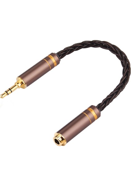 Hıfı Dengeli Ses Kablosu 8 Çekirdekli Kulaklık Adaptör Kablosu 3.5mm Erkek-Kadın Aux Jack Adaptör Kablosu B (Yurt Dışından)