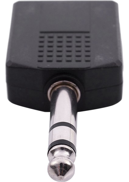 3x Mono 6.35MM Erkek Fişine Çift 6.35MM Dişi Soket Ayırıcı Adaptör Konnektörü (Yurt Dışından) fırsatları