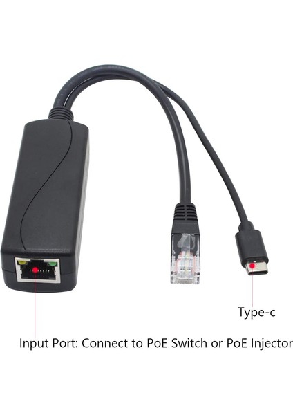 2 Pack 5V Gigabit Poe Splitter, USB Tip C, 48V Ila 5V 2.4A Adaper, Ieee 802.3AF Uyumlu (Yurt Dışından) fiyatları