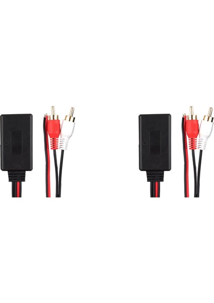 2x Evrensel Araba Rca USB Adaptörü Kablosuz Bluetooth Alıcı Ev Medya Aux Bluetooth Ses Cihazı Ses Kablosu (Yurt Dışından)