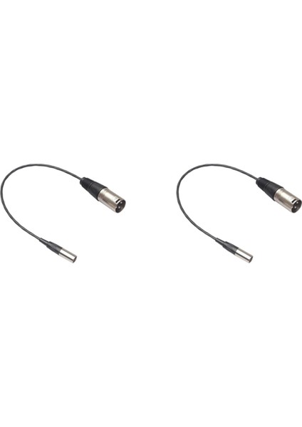 2x 3 Pin Erkek - 3 Pin Erkek Xlr Mini Fiş Ses Kablosu Xlr Erkek - Mini Xlr Erkek Ses Kablosu Konektörü Mikrofon Kablosu (Yurt Dışından)