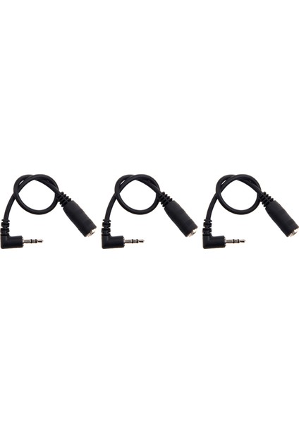 3x 2.5mm (Erkek) Ila 3.5 mm (Dişi) Stereo Ses Jak Adaptörü (Yurt Dışından)
